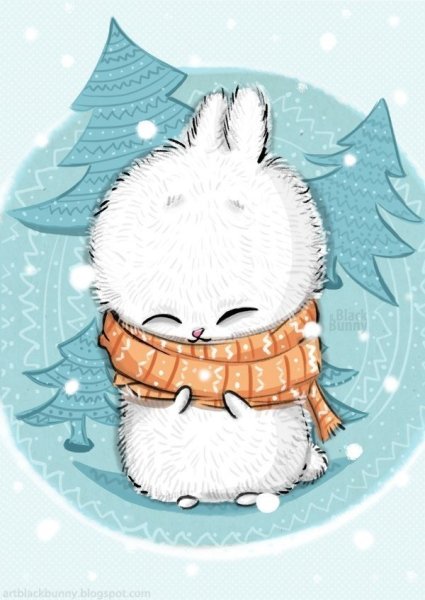 Милые новогодние рисунки