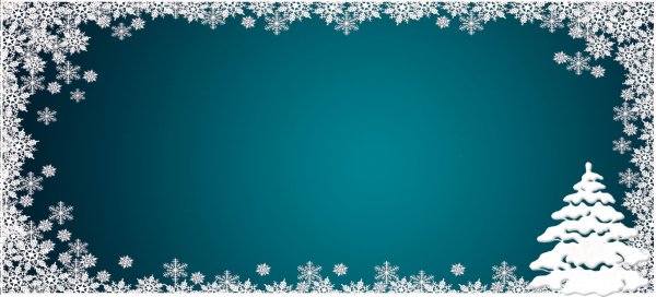 Новогодний фон для объявления