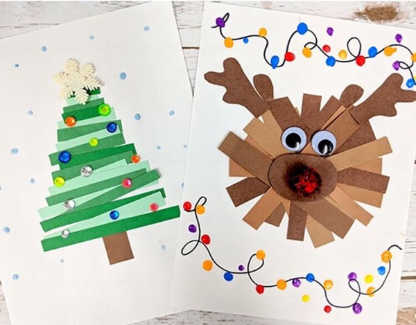 Открытка на новый год своими руками с детьми