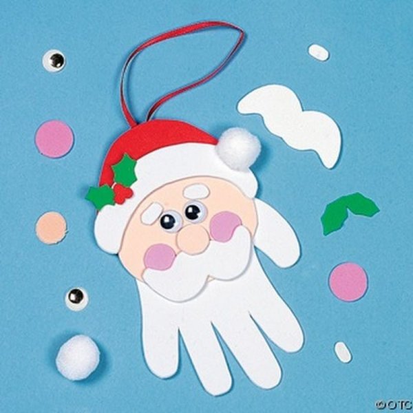 Новогодняя аппликация для детей 2 лет