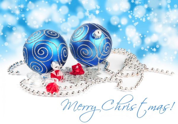 Елочные игрушки открытка