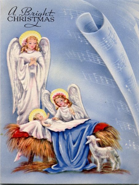 С Рождеством Христовым 2 ангела