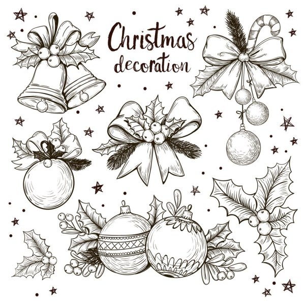 Новый год эскиз