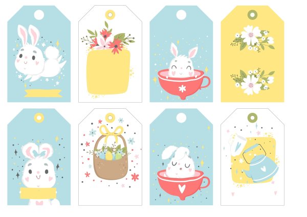 Маленькие открыточки на подарках