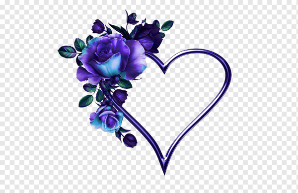 Сердце с цветочками