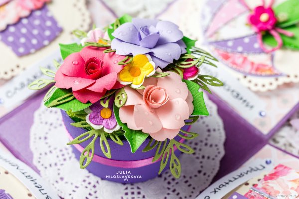 Объемная открытка-коробочка