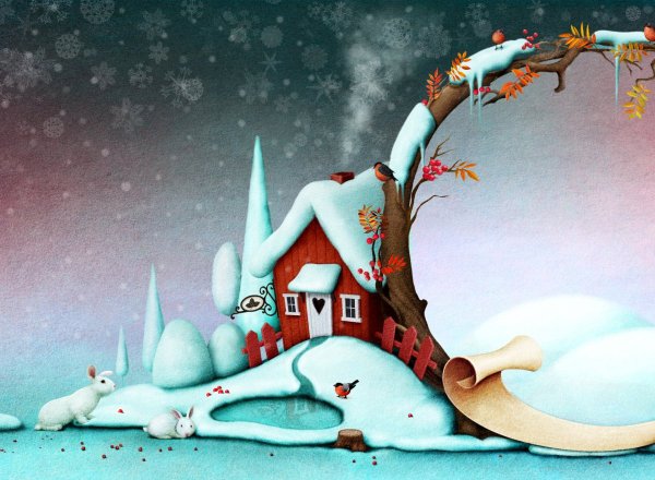 Креативные новогодние открытки