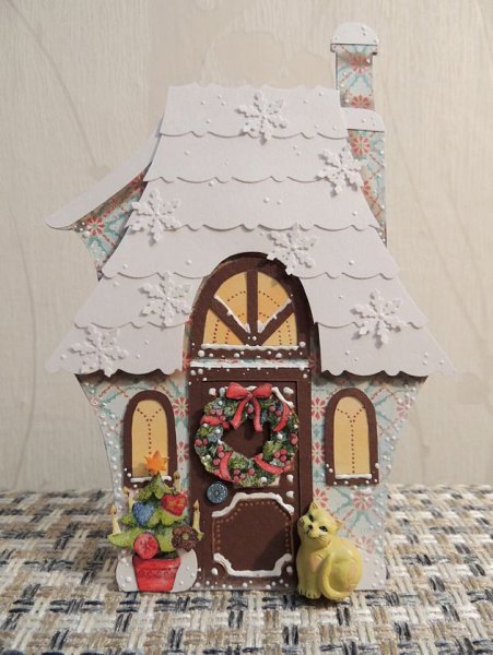 Открытка в виде домика