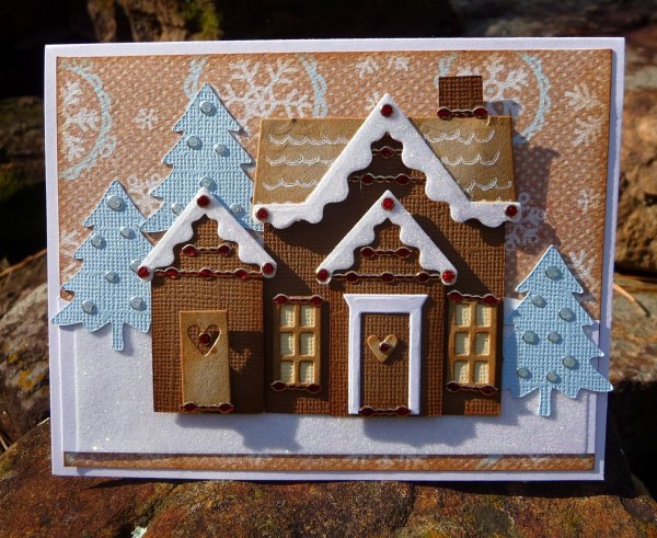 Новогодние панно с домиками