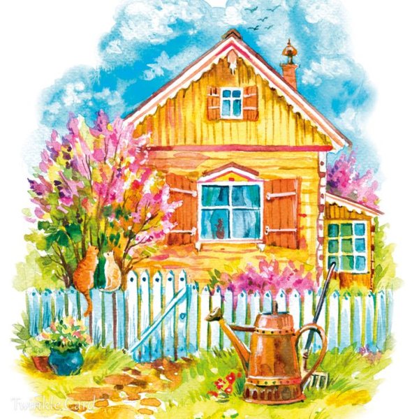 Открытка «дом»