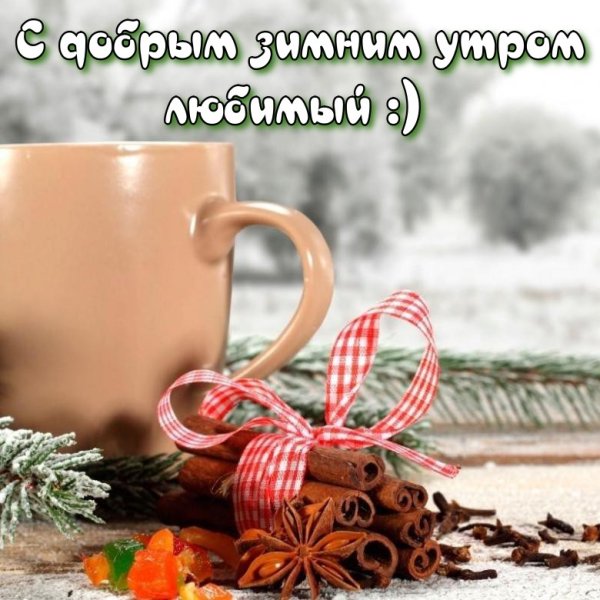 Чашка чая в зимний день