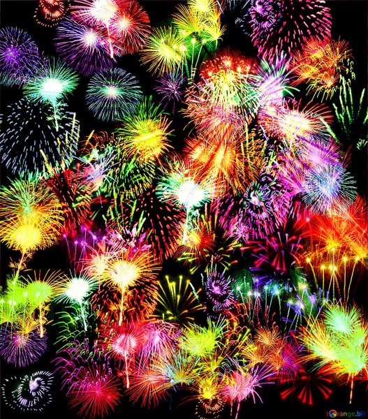 Фейерверк разноцветный