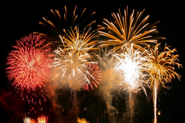 Салют в честь дня рождения