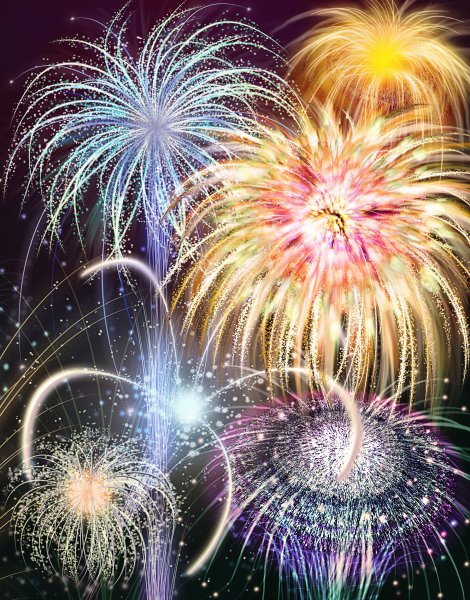 Салют "с днем рождения"