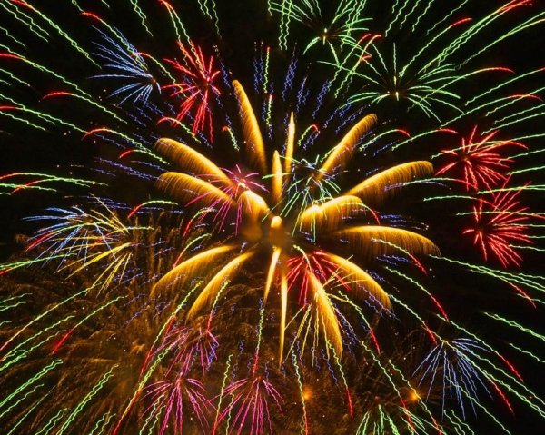 Салют открытка