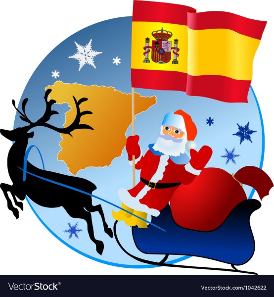 Санта Клаус с флагом