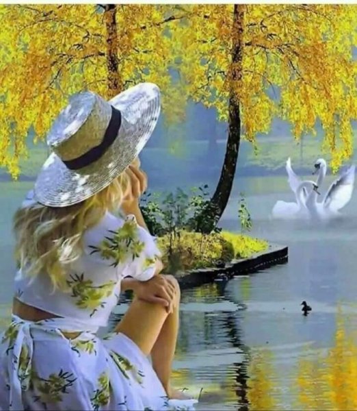 Женщина лето,осень