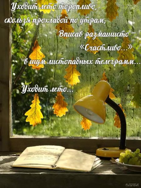 Уходит лето стихи