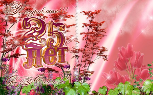 С юбилеем 25 лет девушке