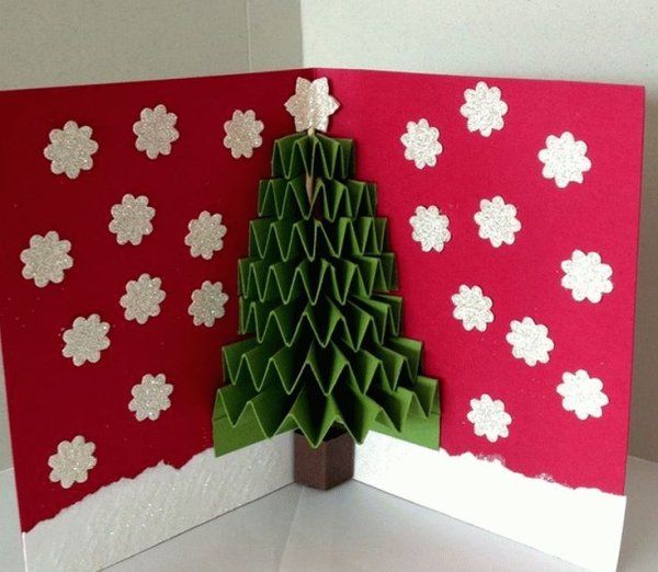 Новогодняя открытка своими руками