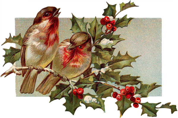 Винтажные новогодние картинки