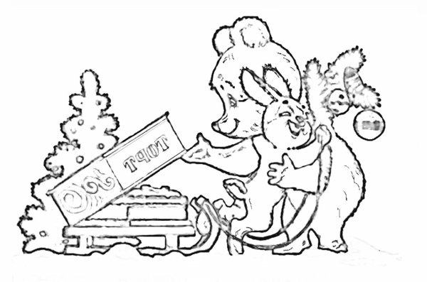 Советские вытынанки на новый год