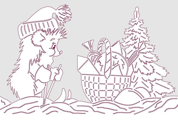 Вытынанки на новый год