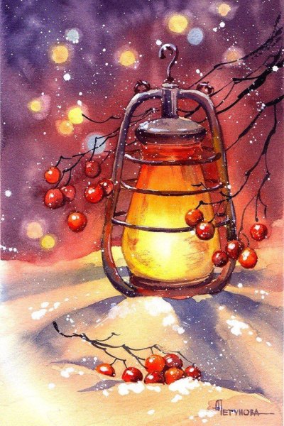 Анна Петунова акварели