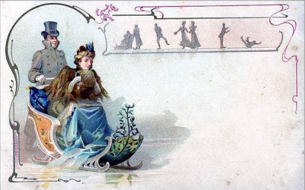 Открытка в стиле 18 века