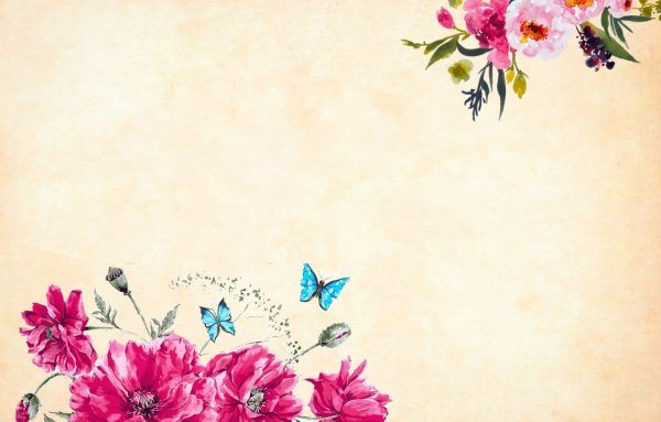 Подложка цветы