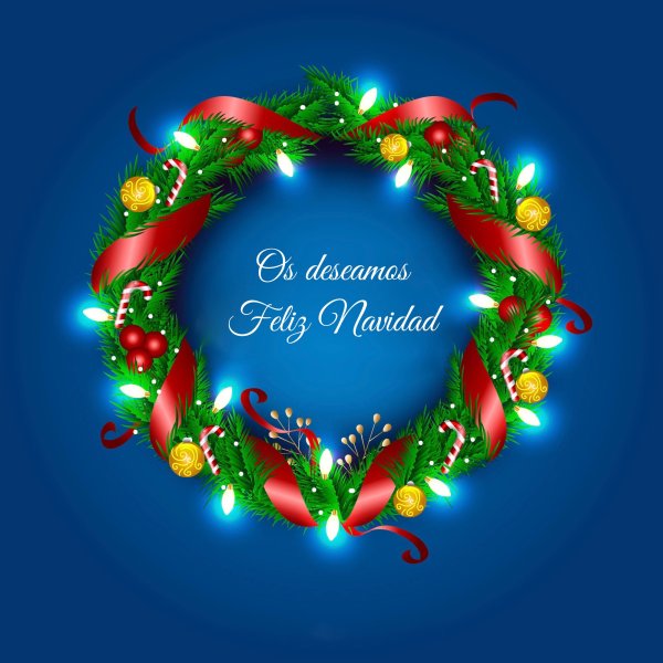 Новогодний плакат Merry Christmas