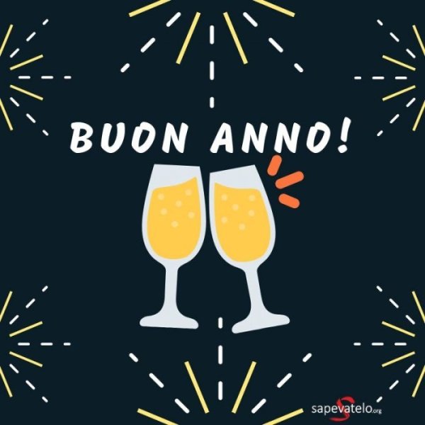 Buon anno открытки на итальянском