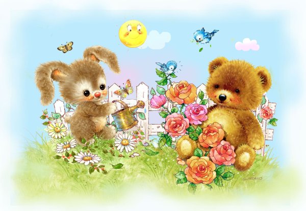 Детские открытки