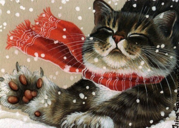 Ирина Гармашова зимние коты