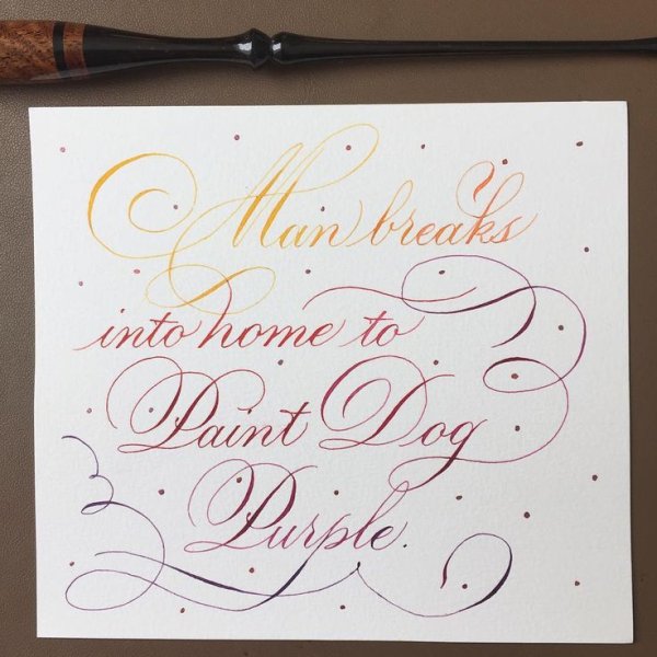 Флориш меч каллиграфия