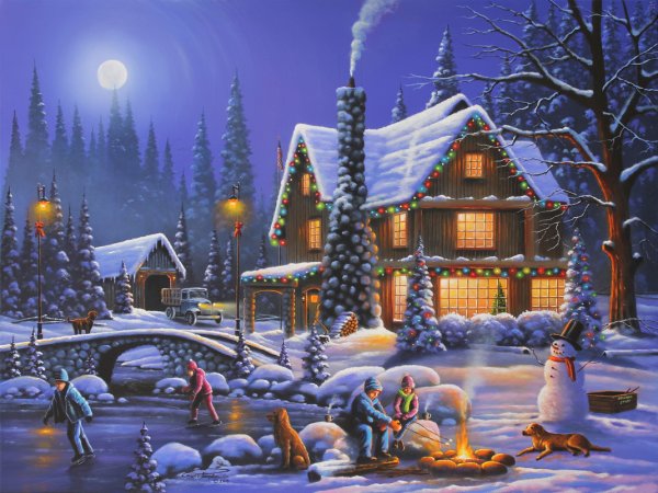 Новогодний пейзаж