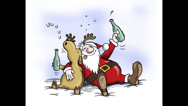 Прикольные Рождественские открытки