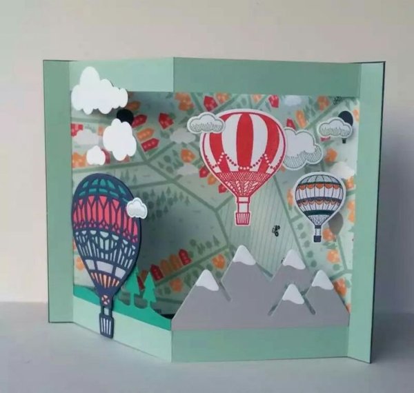 Открытки с объемными элементами