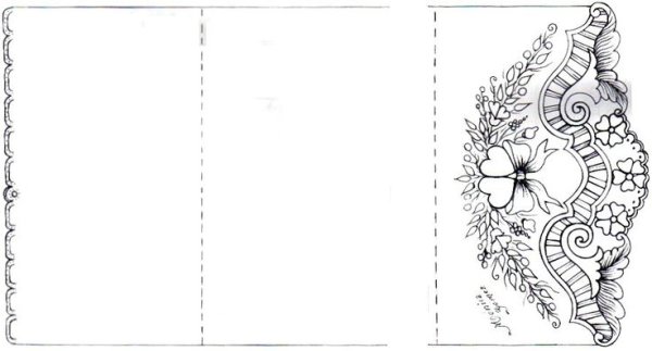 Макет открытки для печати