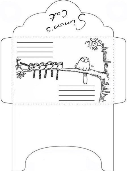 Конверт шаблон