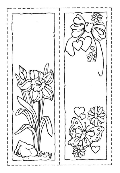 Закладки раскраски