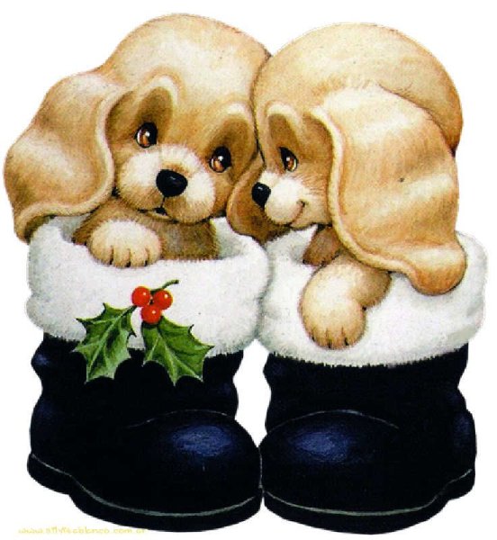 Открытка с щенком