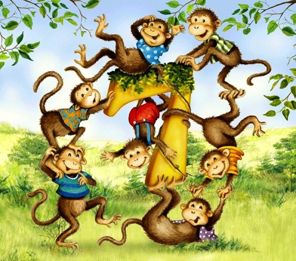 Обезьяна арт