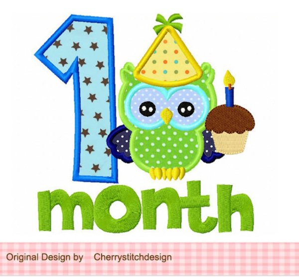 Открытка 1 месяц мальчику