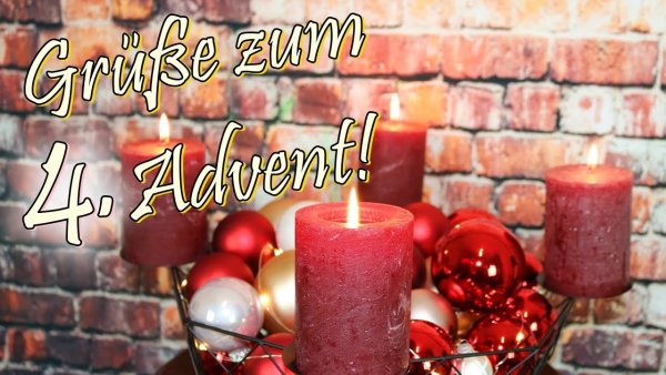 Открытки einen schönen 4. Advent