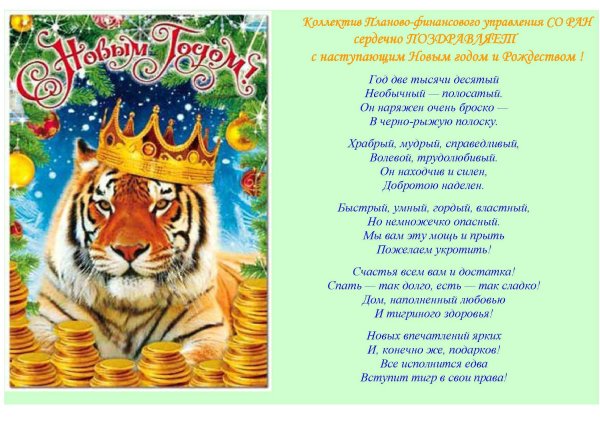 Поздравление с годом тигра в стихах