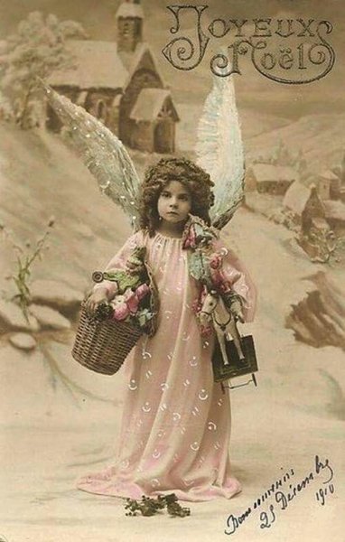 Открытки в стиле ретро и Винтаж Ангелочек