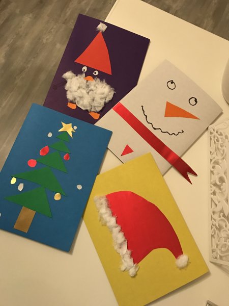 Новогодняя открытка для бабушки своими руками