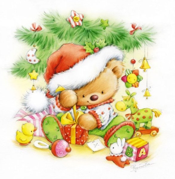 Иллюстрации Марины Федотовой мишки