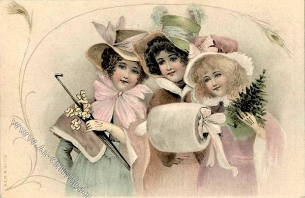 Винтажные новогодние открытки